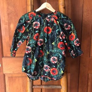 H&M Poppy Print 3/4 blouse🌼🌸🌼